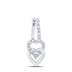 1/10CTW-DIA NK HEART PENDANT