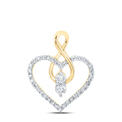1/3CTW-DIA NK HEART PENDANT