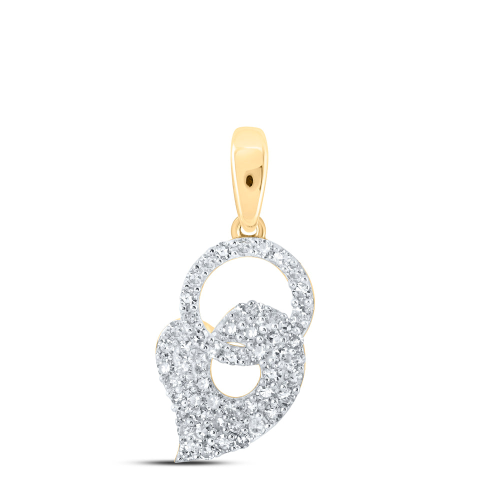3/8CTW-DIA NK HEART PENDANT