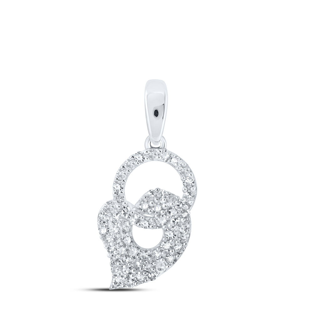 3/8CTW-DIA NK HEART PENDANT