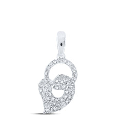 3/8CTW-DIA NK HEART PENDANT
