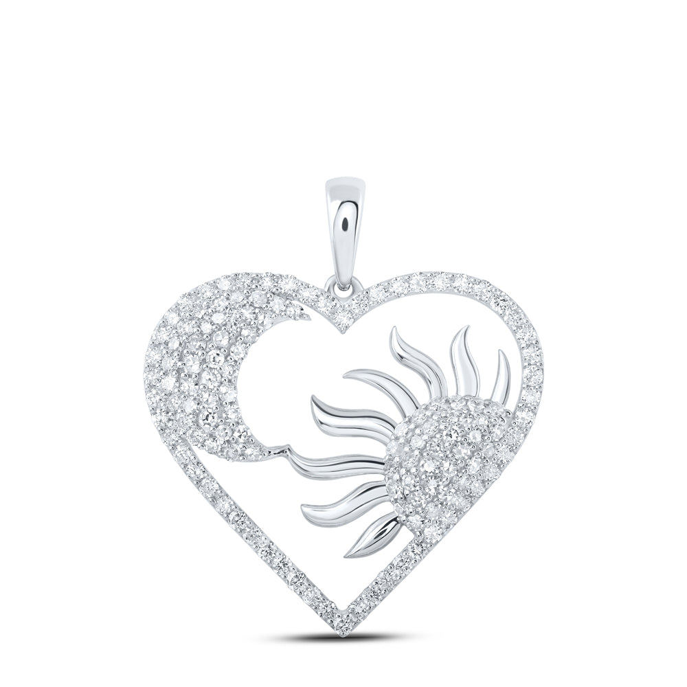 1CTW-DIA NK HEART PENDANT