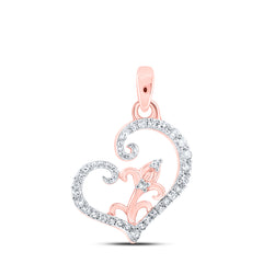 1/10CTW-DIA NK HEART PENDANT