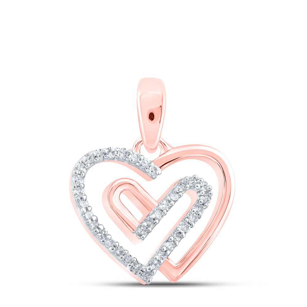 1/12CTW-DIA NK HEART PENDANT