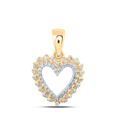 1/8CTW-DIA NK HEART PENDANT