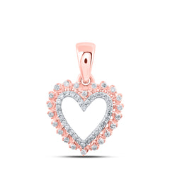 1/8CTW-DIA NK HEART PENDANT