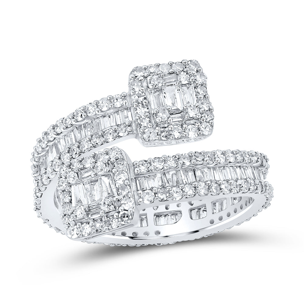 1 1/2CTW-DIA LADIES CUFF RING FULL ETERNITY SHANK
