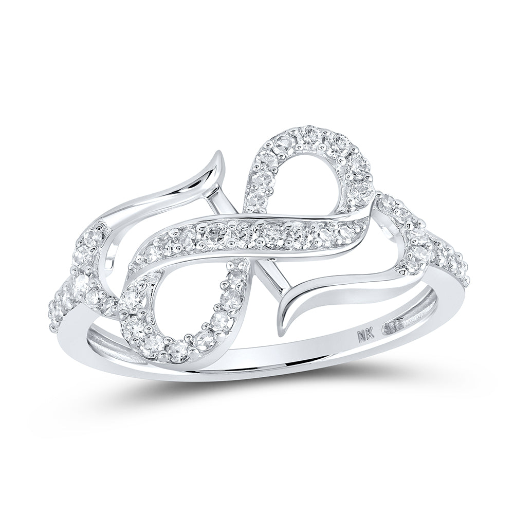 1/3CTW-DIA NK HEART RING