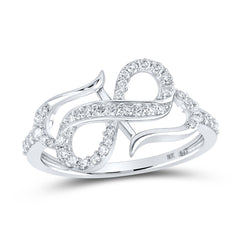 1/3CTW-DIA NK HEART RING