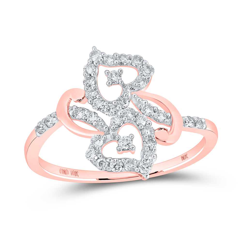 1/3CTW-DIA NK HEART RING