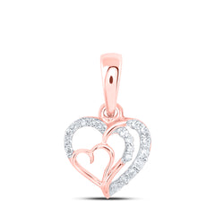 1/10CTW-DIA NK HEART PENDANT