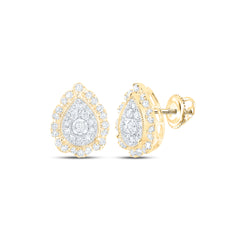 3/8CTW-DIA NK PEAR EARRING