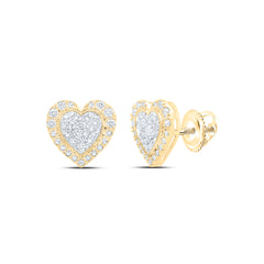 1/2CTW-DIA NK HEART EARRING
