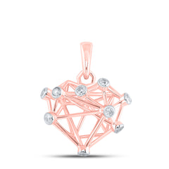 1/10CTW-DIA NK GIFT HEART PENDANT