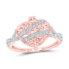 1/3CTW-DIA NK HEART RING