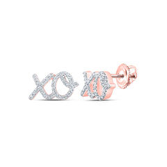 1/6CTW-DIA NK GIFT "XO" EARRING