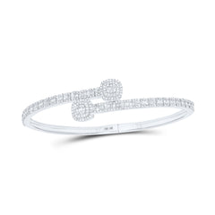 1 5/8CTW-DIA CN (16.80MM) CUSHION CUFF BANGLE