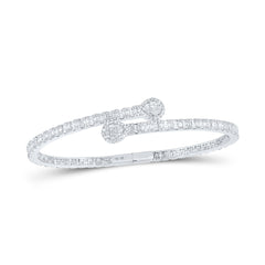 2 5/8CTW-DIA CN (16.00MM) PEAR CUFF BANGLE