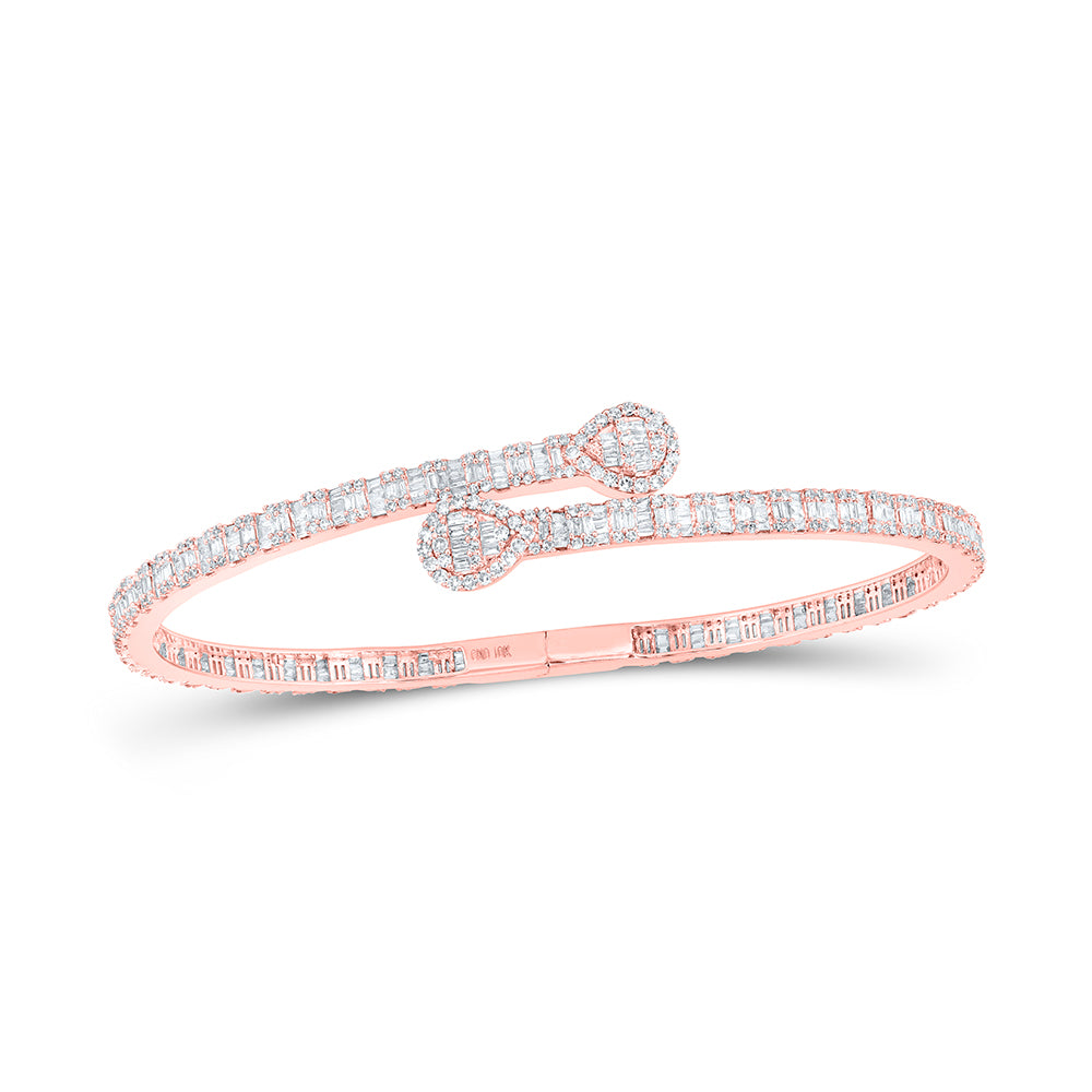 2 5/8CTW-DIA CN (16.00MM) PEAR CUFF BANGLE