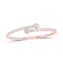 2 5/8CTW-DIA CN (16.00MM) PEAR CUFF BANGLE