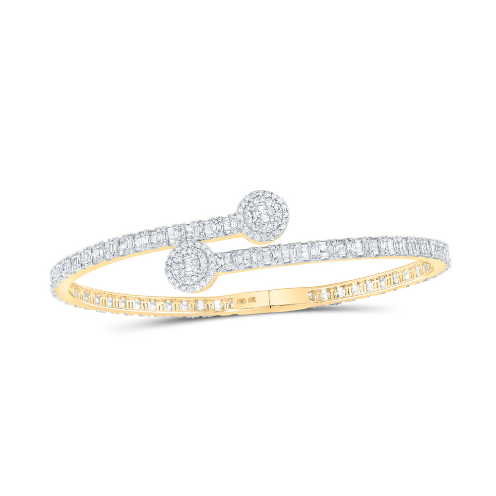 2 3/4CTW-DIA CN (17.20MM) ROUND CUFF BANGLE