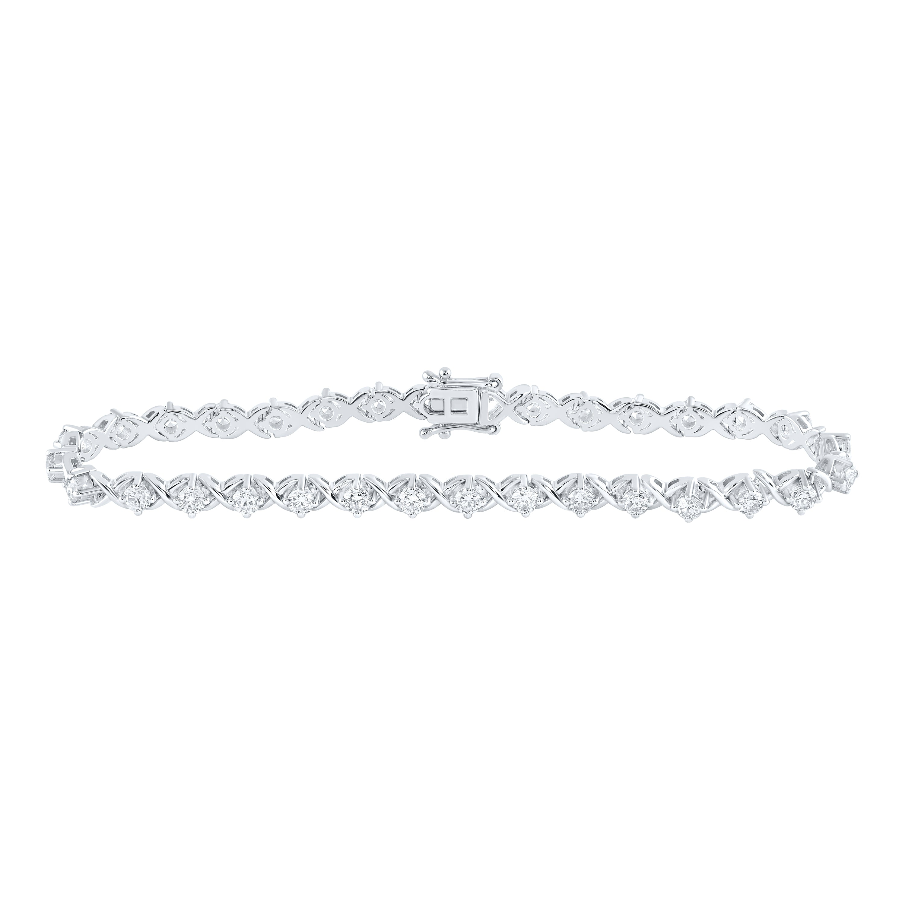 2 5/8CTW-DIA NK TENNIS BRACELET (7 INCH)
