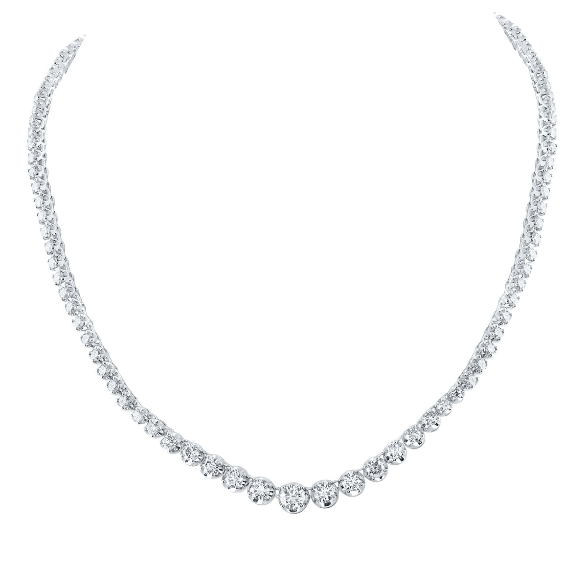 7 7/8CTW-DIA NK TENNIS NECKLACE (18 INCH)