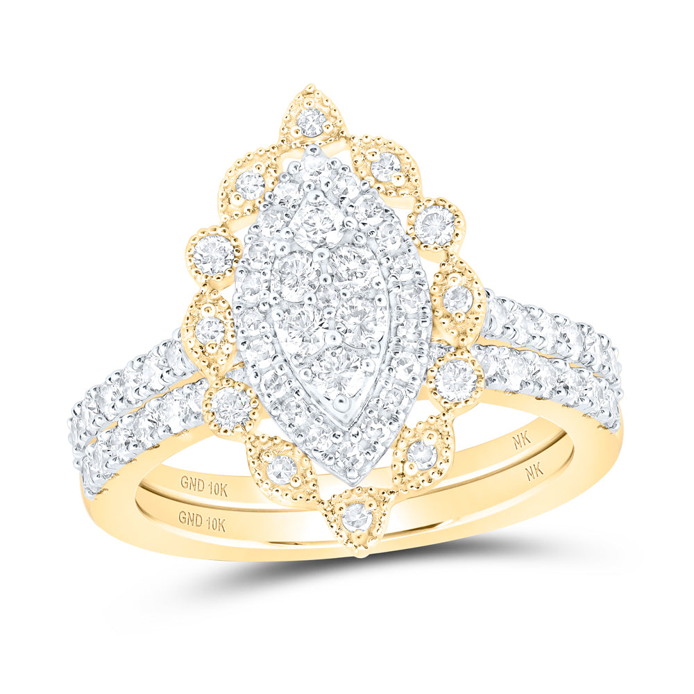 1 CTW-DIA NK BRIDAL SET