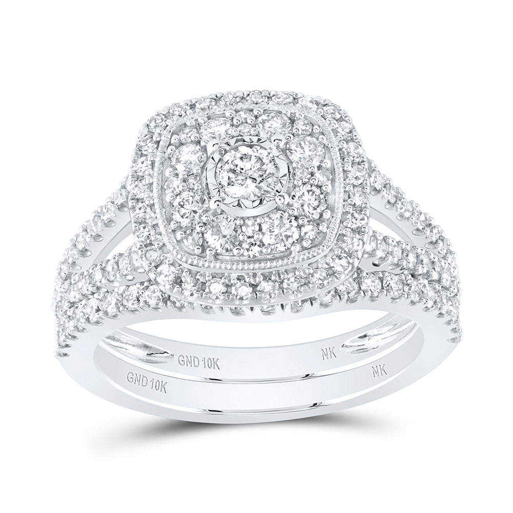 1CTW-DIA NK BRIDAL SET