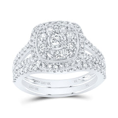 1CTW-DIA NK BRIDAL SET