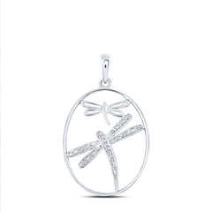Sterling Silver 1/10 CTW-Natural Diamond Gift Pendant 1.52 Gram