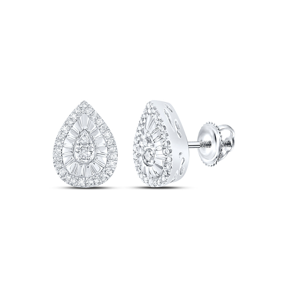 1/5CTW-DIA P3 GIFT PEAR EARRING