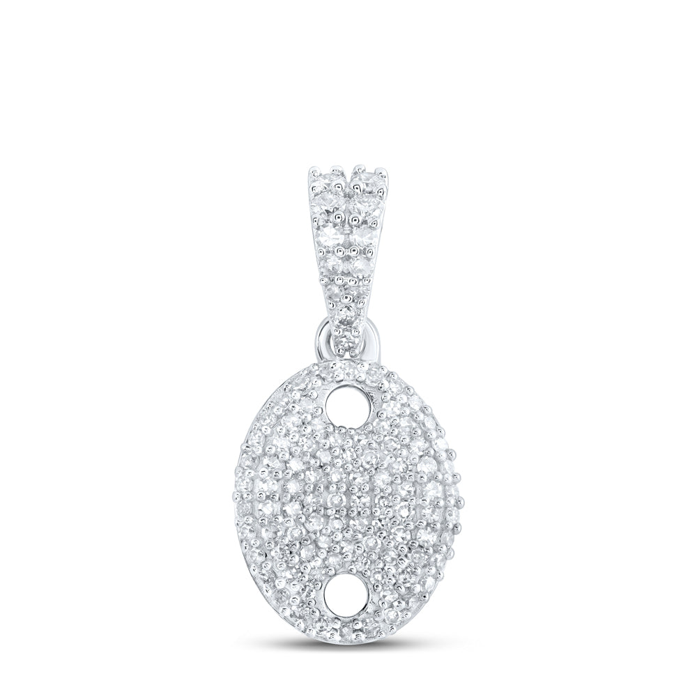 1/3CTW-DIA NK OVAL PENDANT
