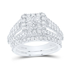 2CTW-DIA NK TESSERA BRIDAL SET