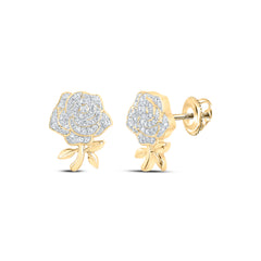 1/3CTW-DIA NK ROSE EARRING