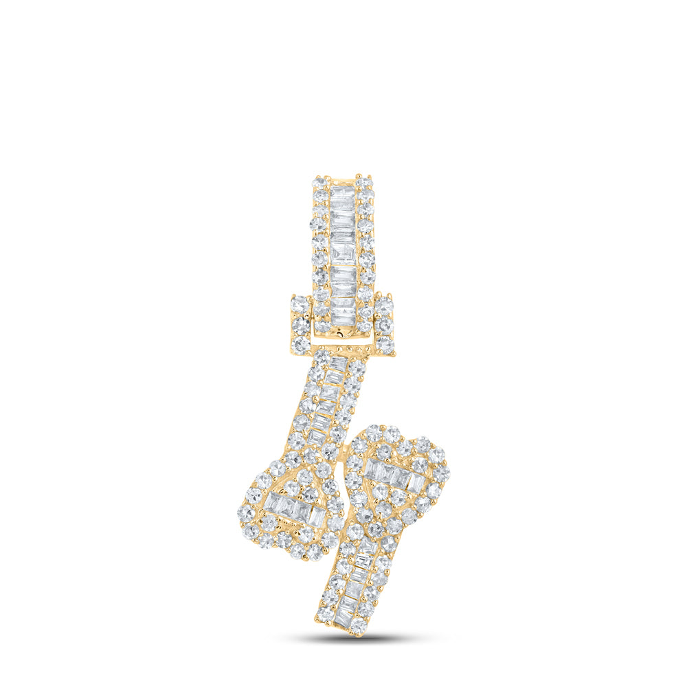 1/2CTW-DIA HEART CUFF PENDANT