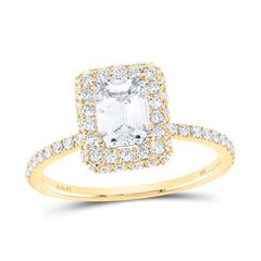 1 5/8CTW-DIA ANA M 1CT-CEME SINGLE HALO ENGAGEMENT RING