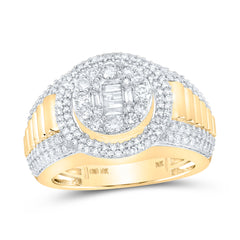 1 5/8CTW-DIA NK MENS RING