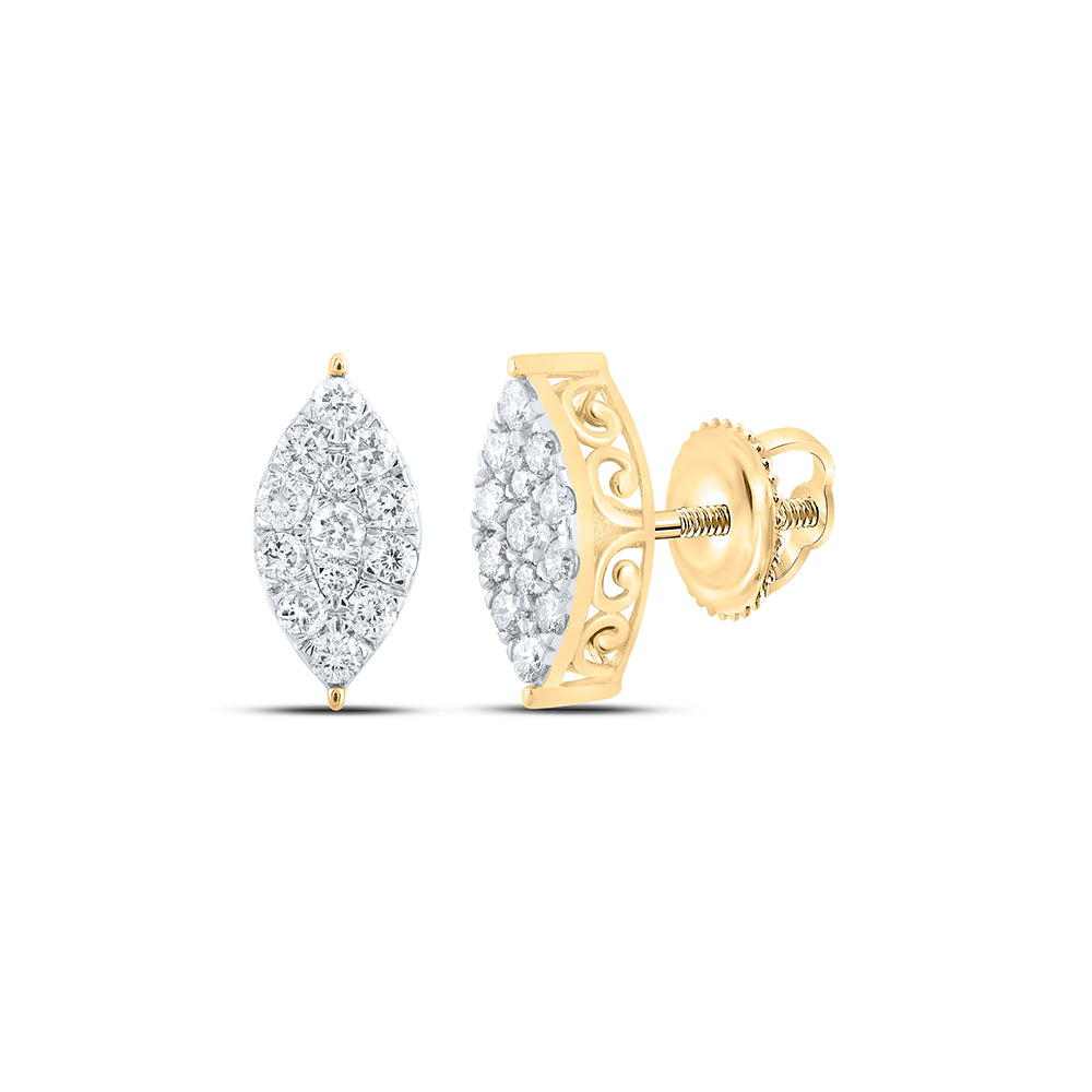 3/4CTW-DIA NK MARQUISE EARRING