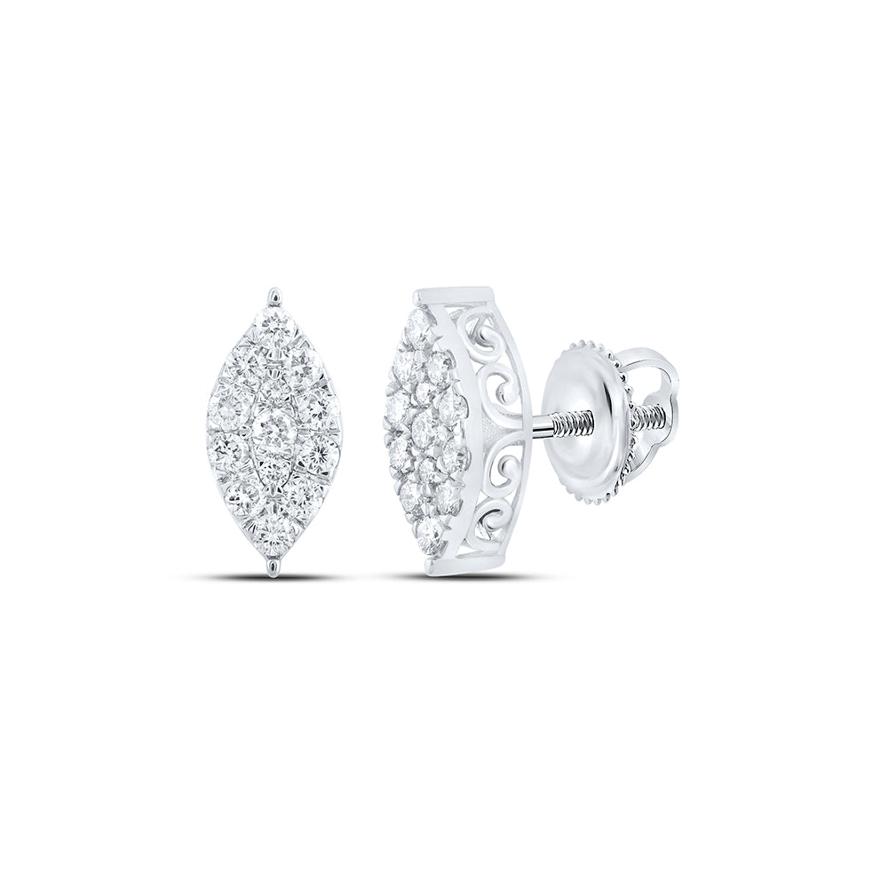 3/4CTW-DIA NK MARQUISE EARRING