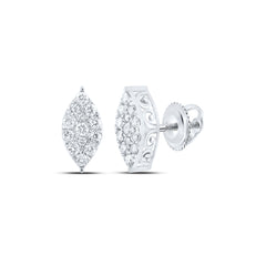 3/4CTW-DIA NK MARQUISE EARRING