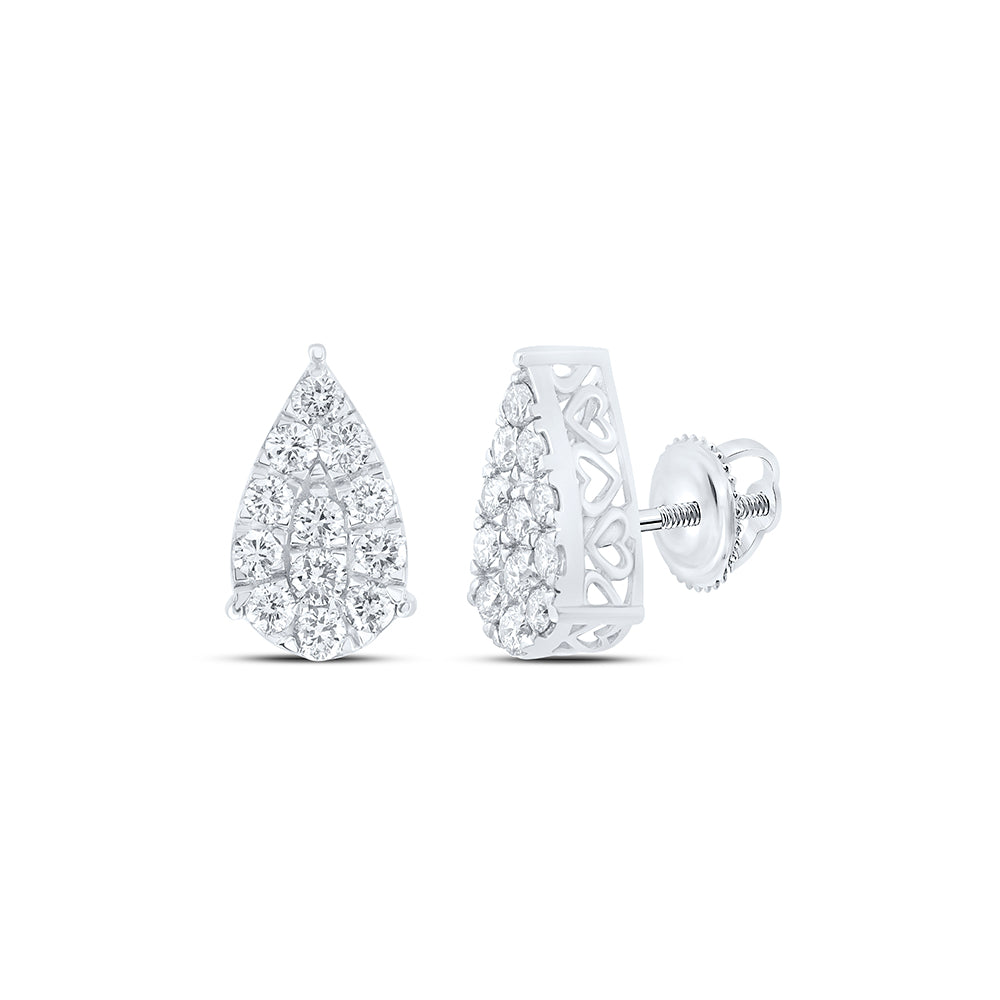 3/4CTW-DIA NK PEAR EARRING
