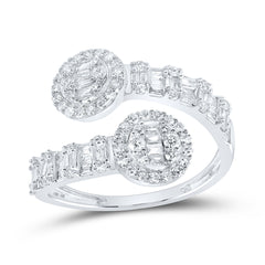3/4CTW-DIA NK ROUND SHAPE CUFF RING