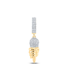3/4CTW-DIA NK MIKE MENS CHARM