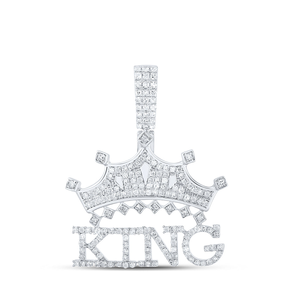 7/8CTW-DIA P1 GIFT KING CROWN PENDANT