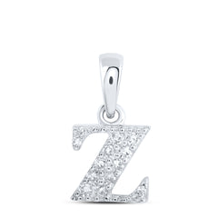 1/20CTW-DIA NK INITIAL "Z" PENDANT