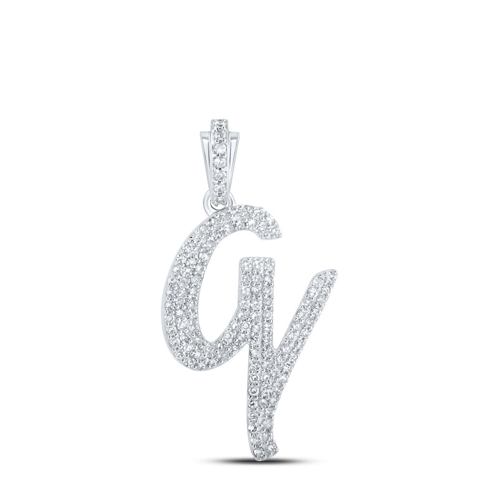 1/2CTW-DIA NK INITIAL "Q" PENDANT