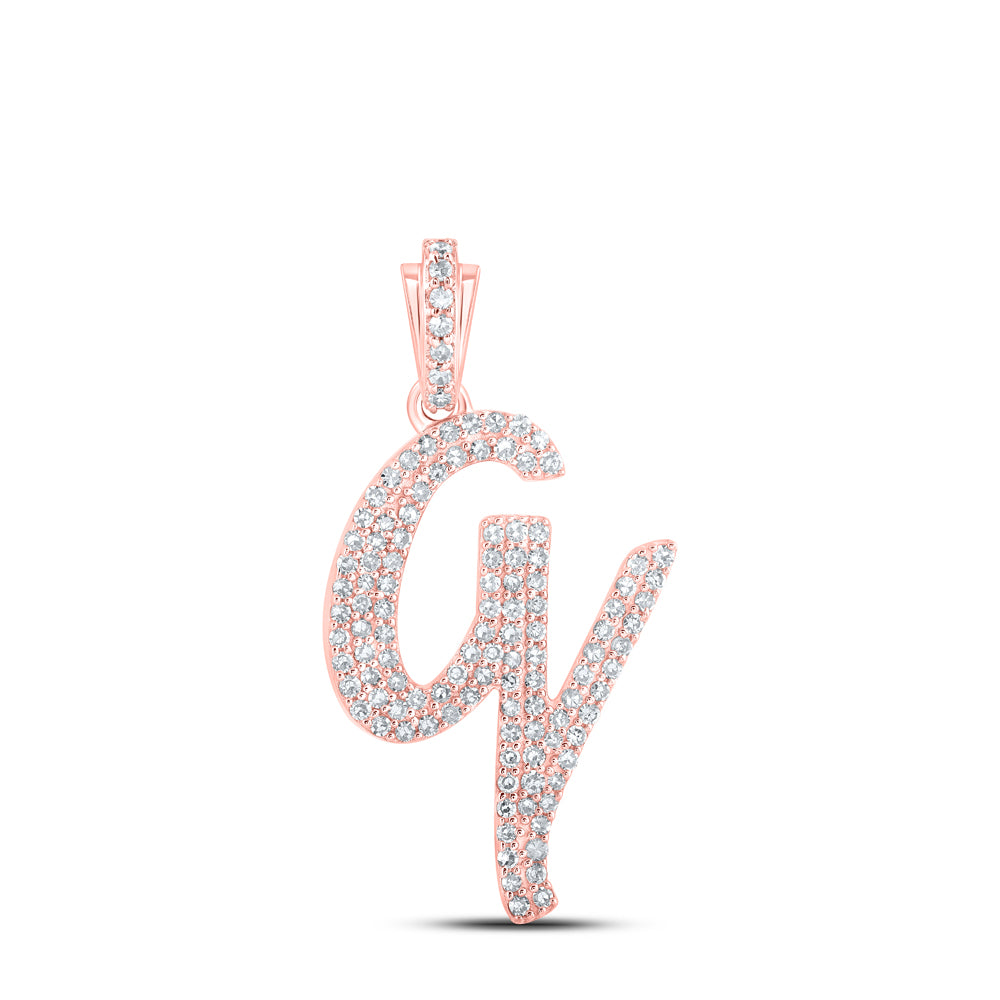 1/2CTW-DIA NK INITIAL "Q" PENDANT