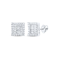 1/2CTW-DIA NK SQUARE EARRING