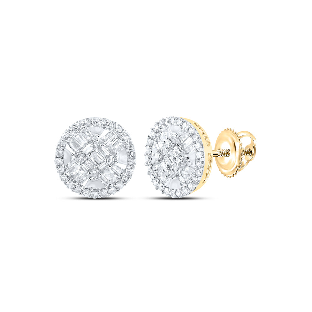 5/8CTW-DIA NK ROUND SHAPE EARRING